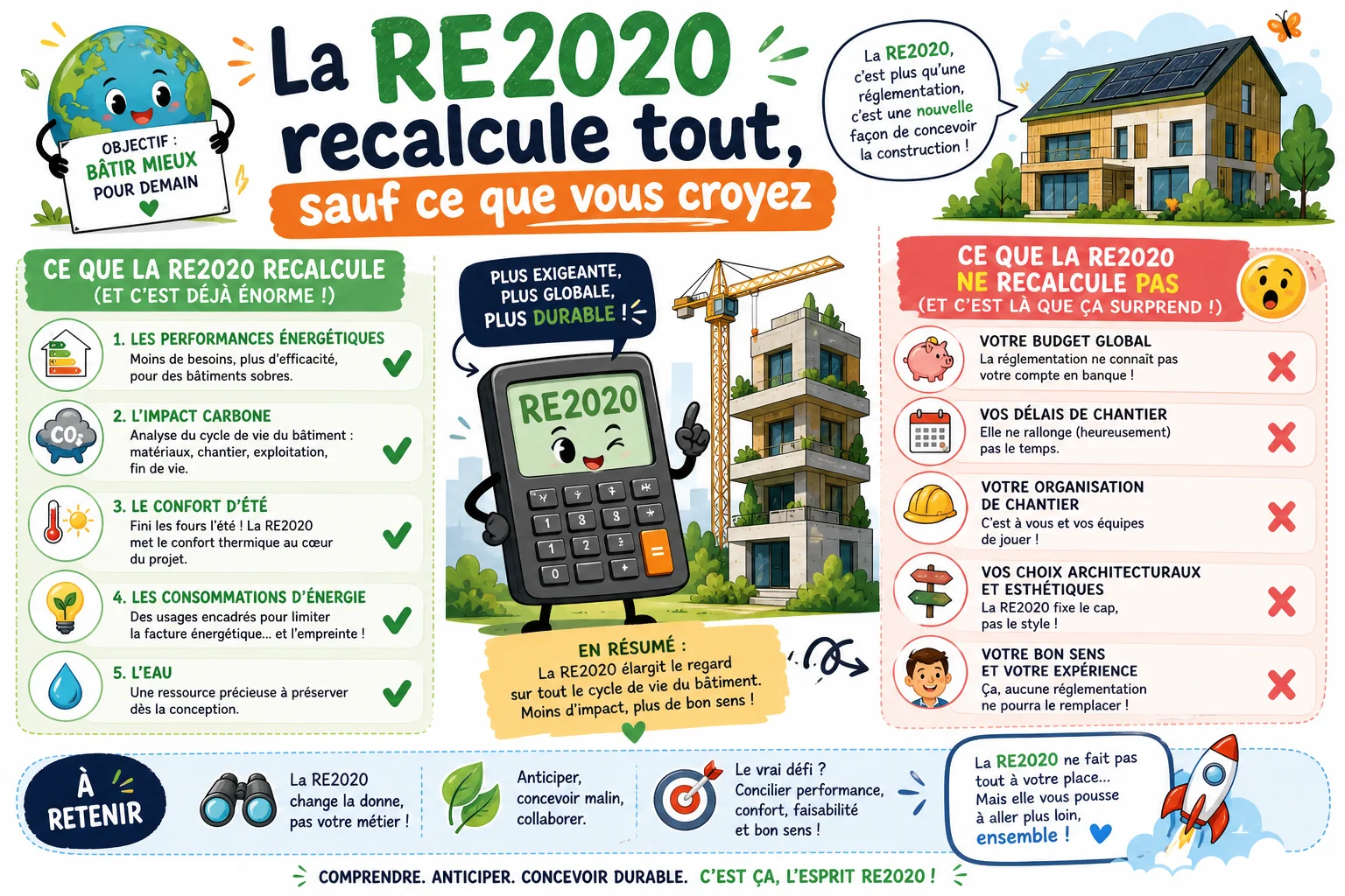 Infographie — La RE2020 recalcule tout, sauf ce que vous croyez